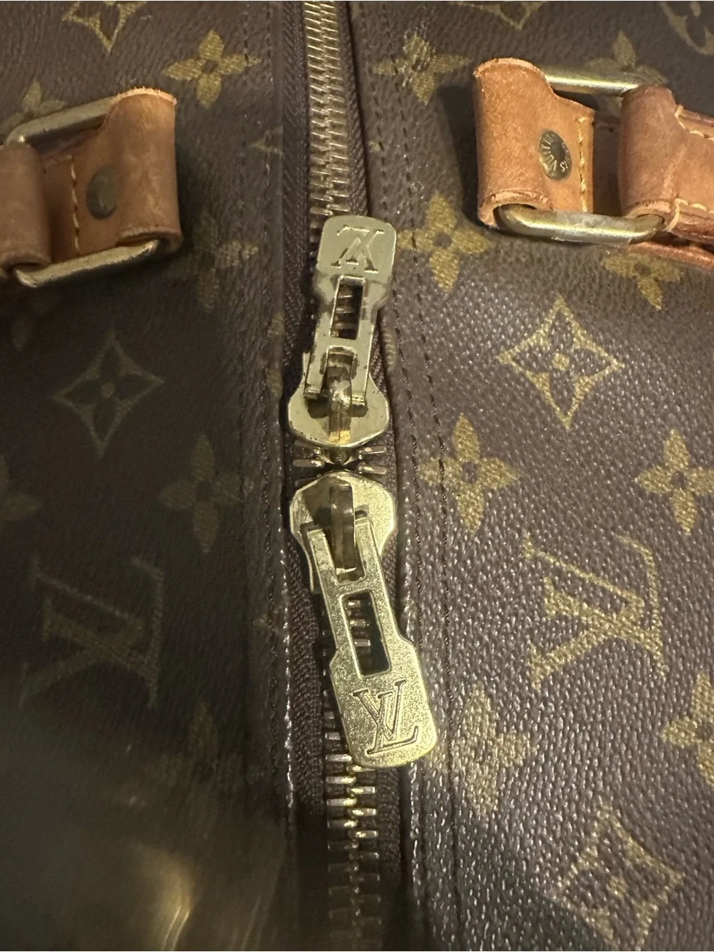 Louis Vuitton Brown Monogram Keepall 60 Travel Bag - Brown/Tan